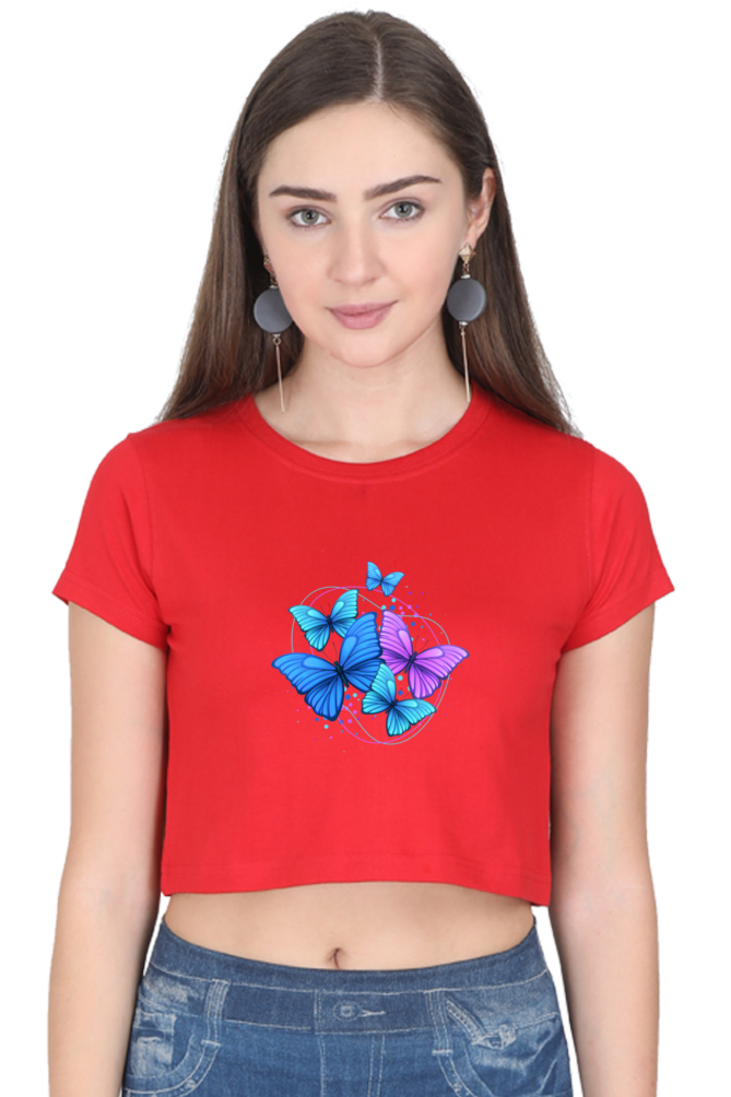Stylish Printed Crop Top T-Shirt for Women – Trendy & Comfortable