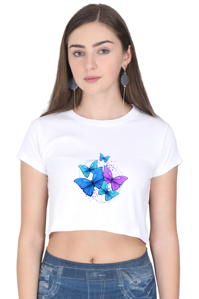 Stylish Printed Crop Top T-Shirt for Women – Trendy & Comfortable