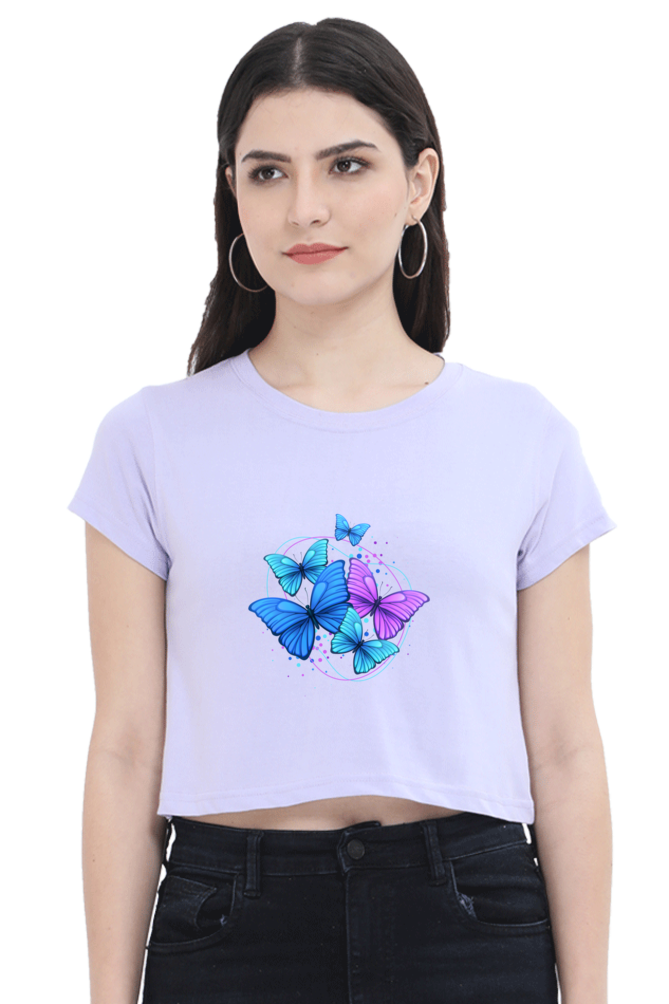 Stylish Printed Crop Top T-Shirt for Women – Trendy & Comfortable