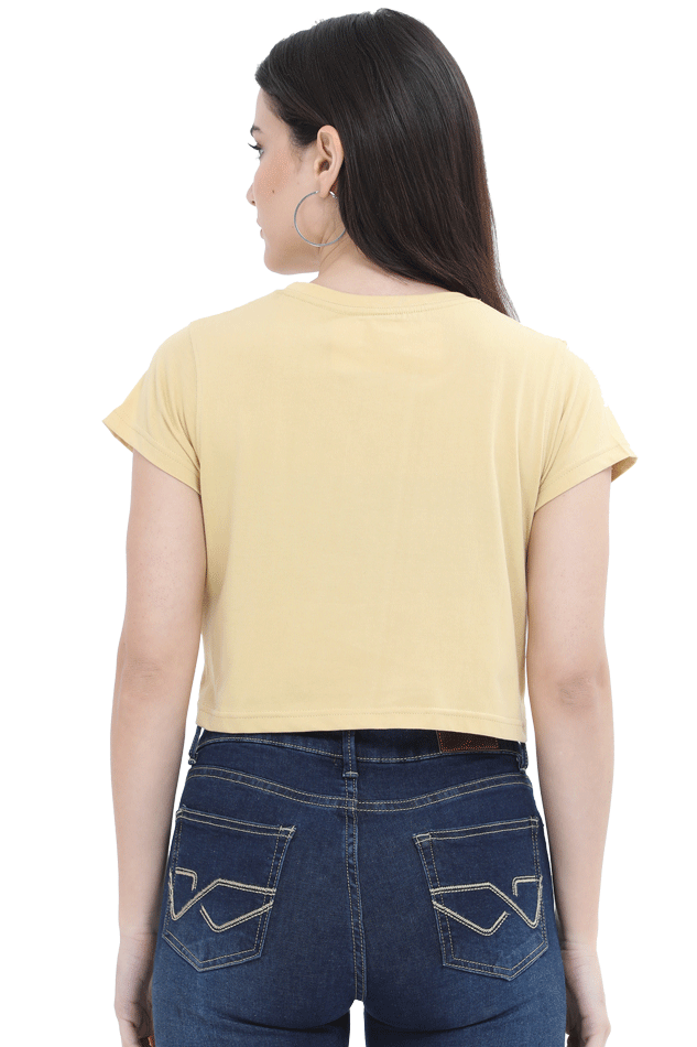 Stylish Printed Crop Top T-Shirt for Women – Trendy & Comfortable