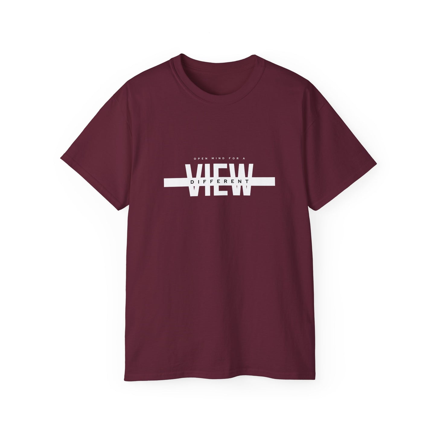 Open Mind for a View Different" Inspirational Printed T-Shirt