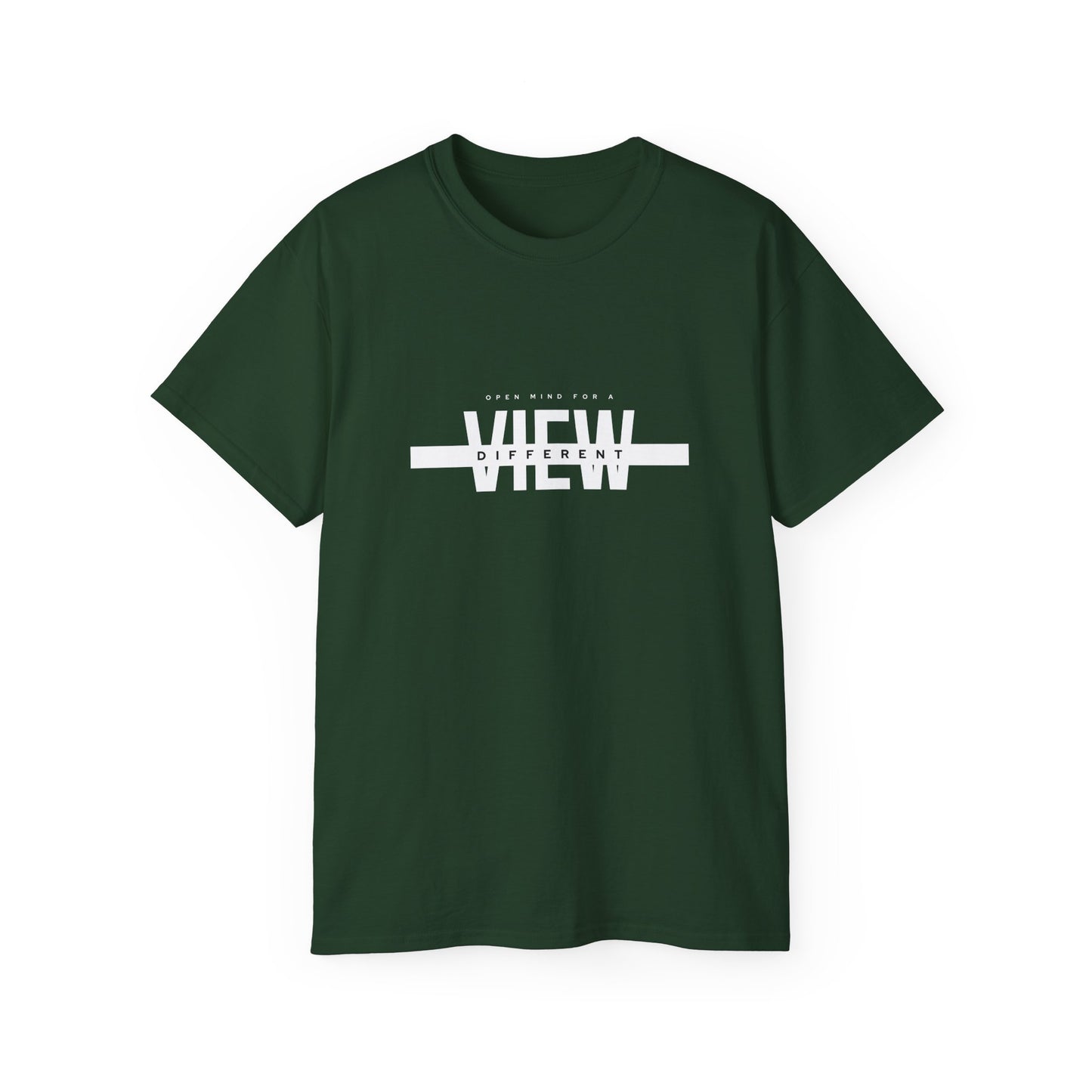 Open Mind for a View Different" Inspirational Printed T-Shirt