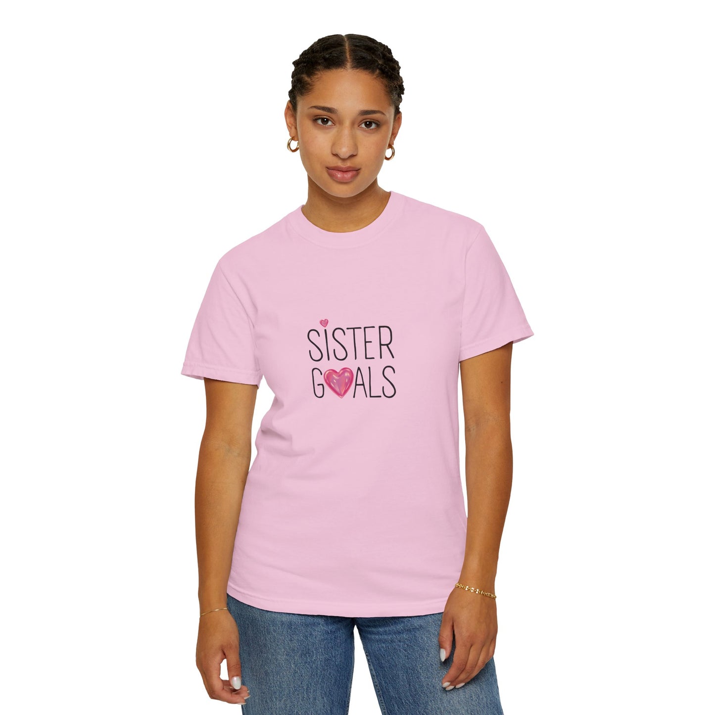Sister Goals Printed T-Shirt – Matching Tee for Trendy Sisters