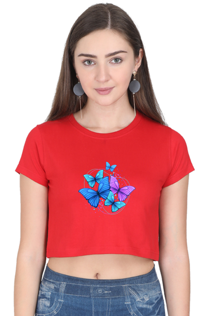 Stylish Printed Crop Top T-Shirt for Women – Trendy & Comfortable