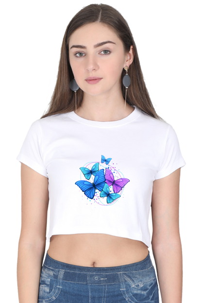 Stylish Printed Crop Top T-Shirt for Women – Trendy & Comfortable