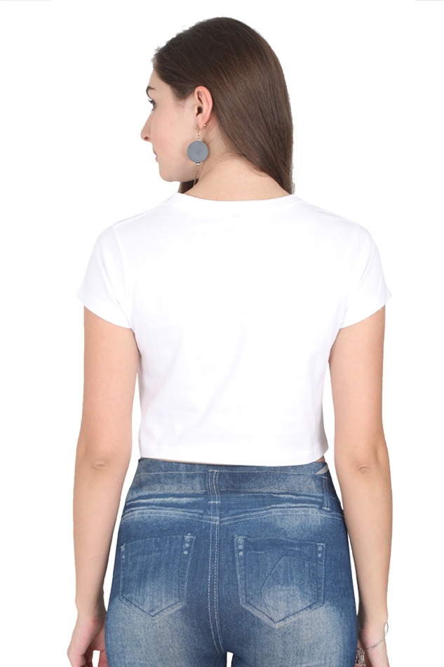 Stylish Printed Crop Top T-Shirt for Women – Trendy & Comfortable