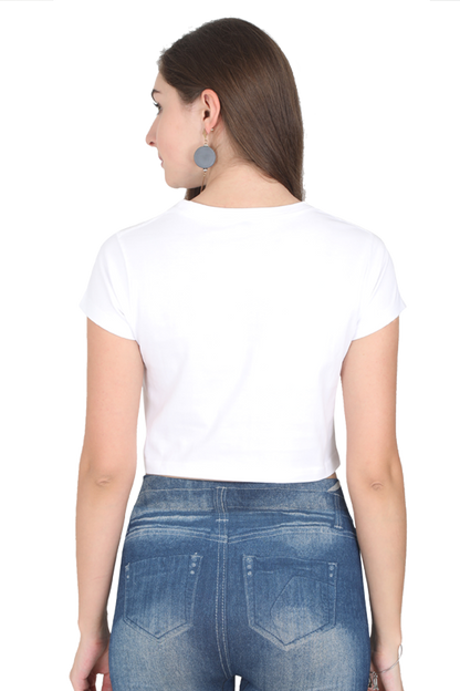Stylish Printed Crop Top T-Shirt for Women – Trendy & Comfortable