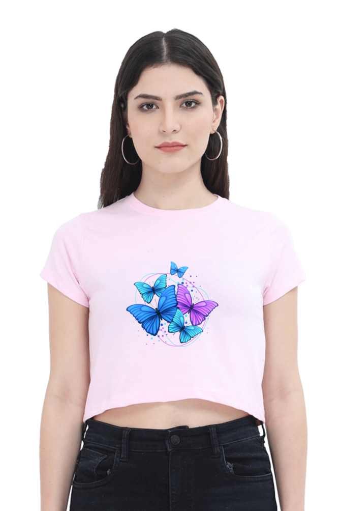 Stylish Printed Crop Top T-Shirt for Women – Trendy & Comfortable