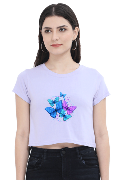 Stylish Printed Crop Top T-Shirt for Women – Trendy & Comfortable