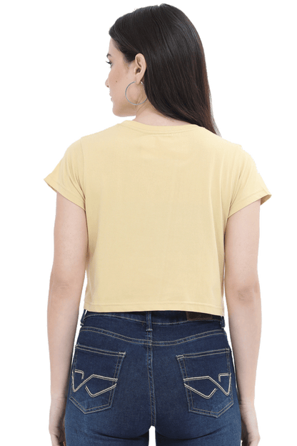 Stylish Printed Crop Top T-Shirt for Women – Trendy & Comfortable