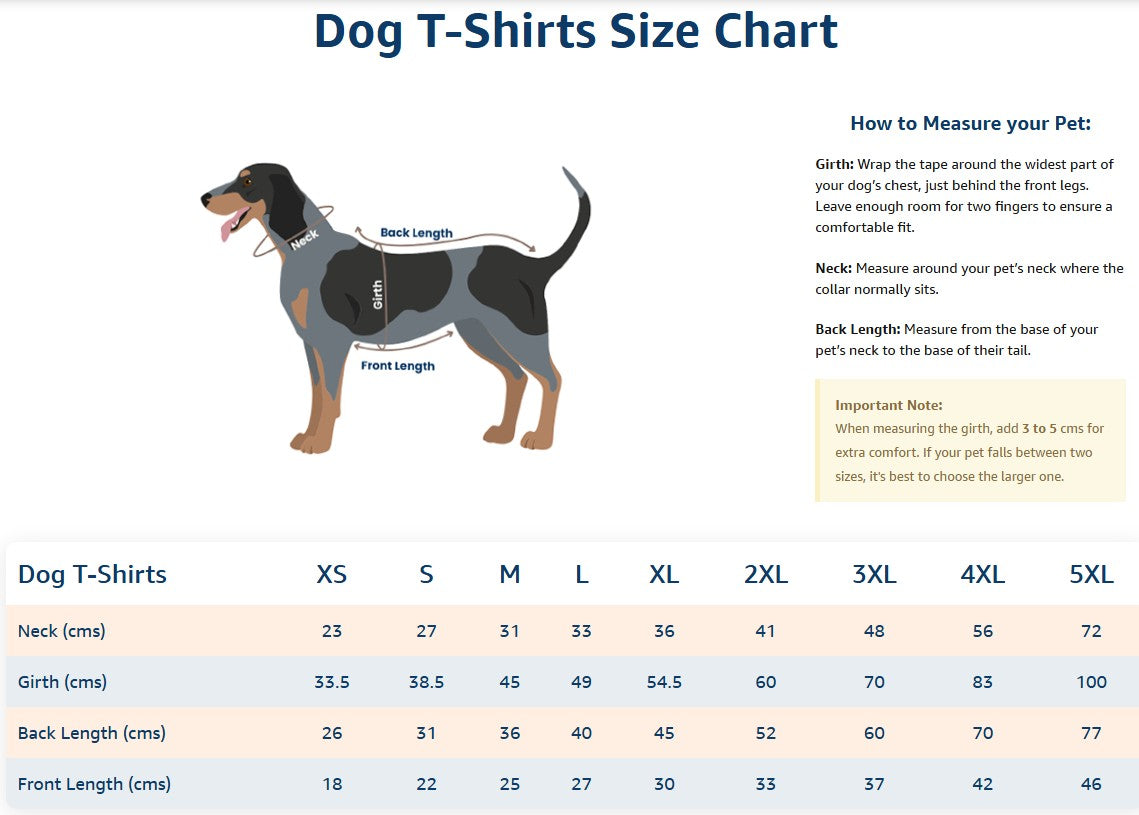 Dog T-Shirts – Stylish Comfort for Your Furry Friend