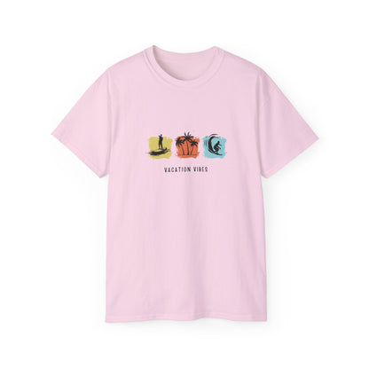 Vacation Vibes Printed T-Shirt – Summer Style for Every Adventure