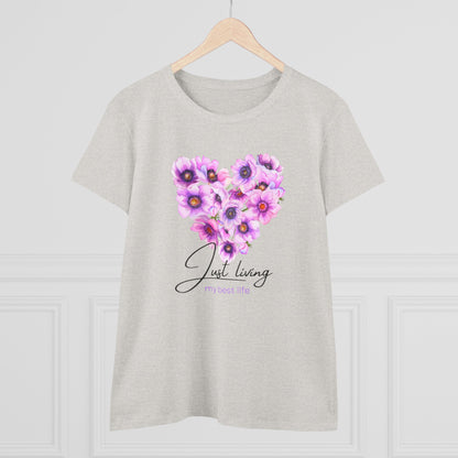 Just Living My Best Life – Printed T-Shirt for Everyday Confidence