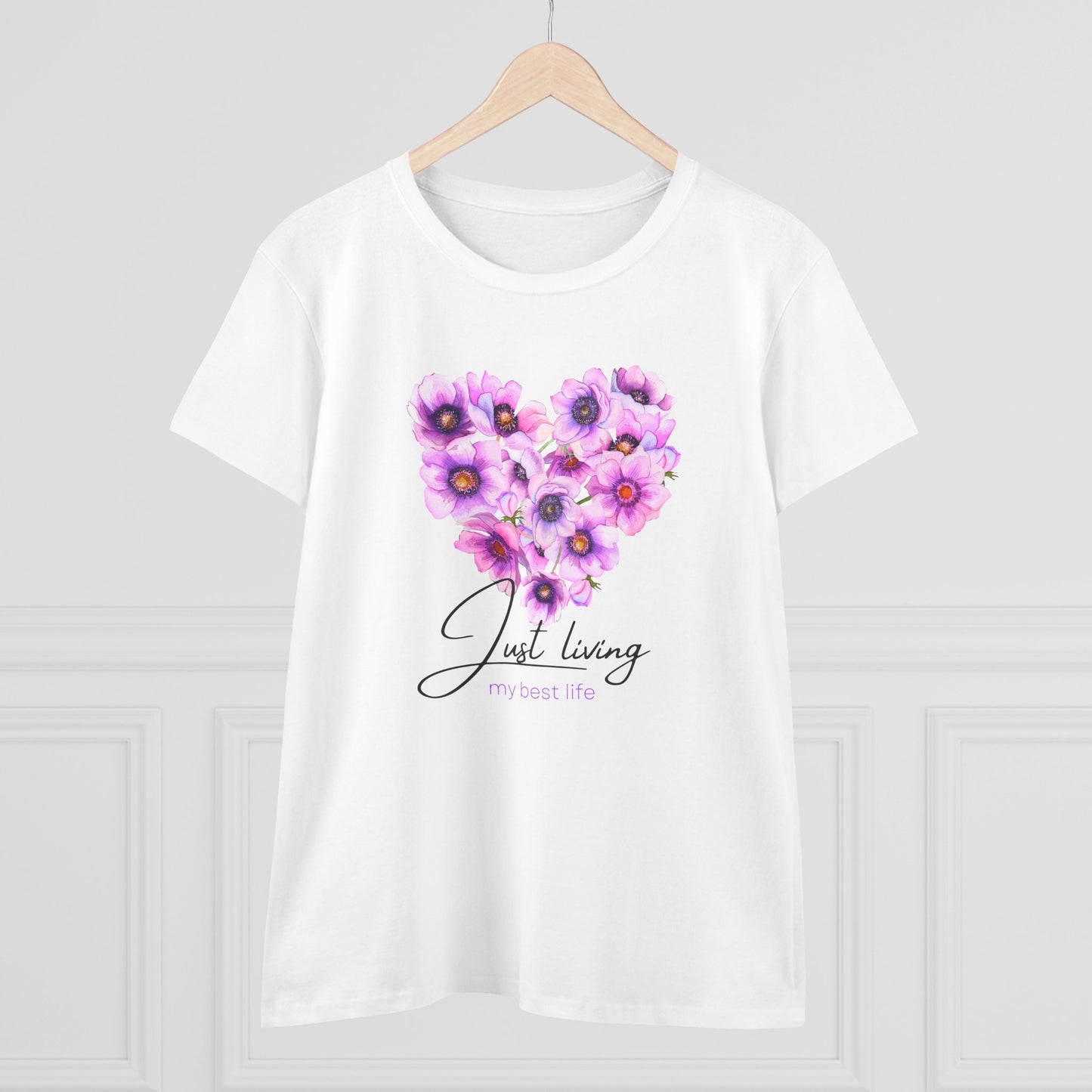 Just Living My Best Life – Printed T-Shirt for Everyday Confidence
