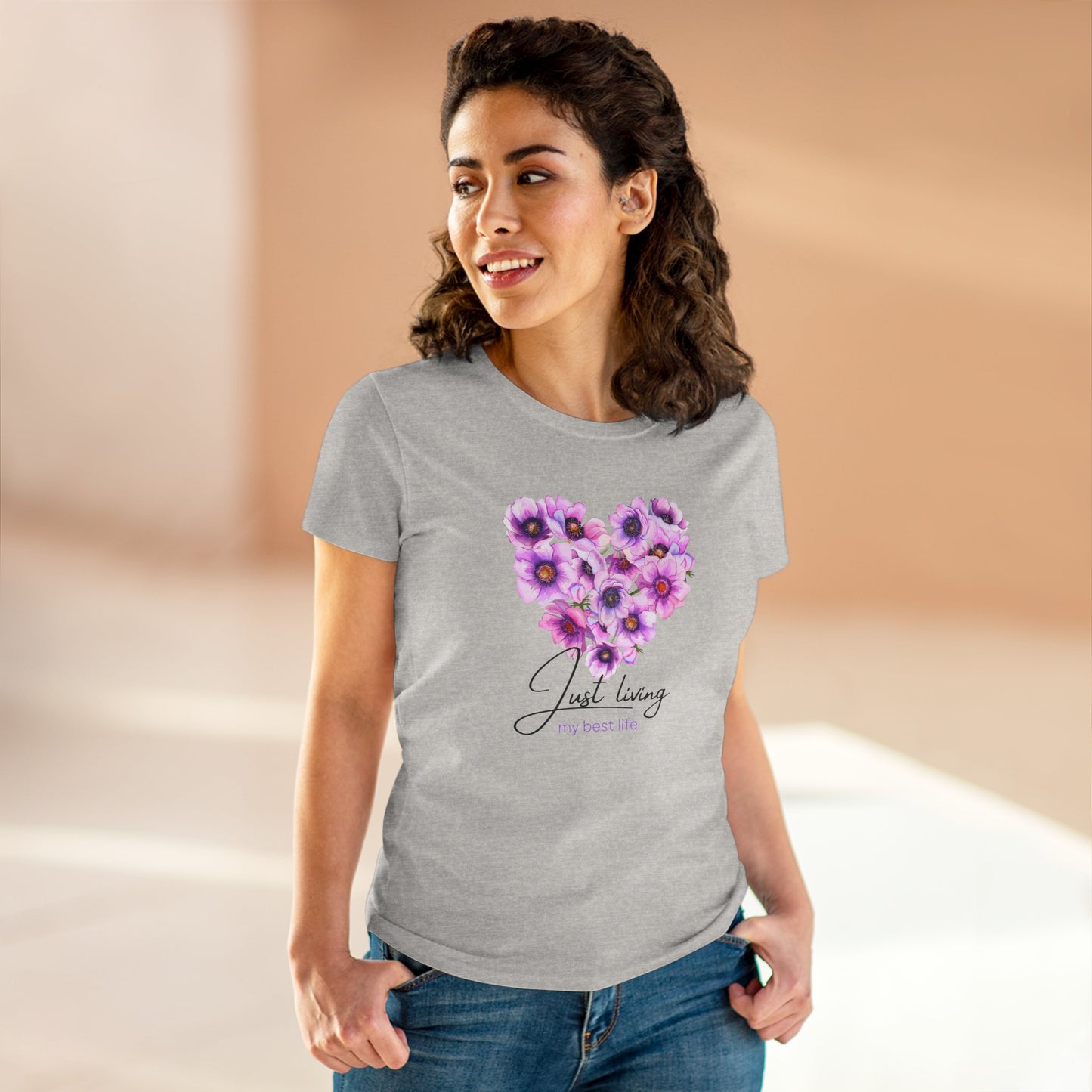 Just Living My Best Life – Printed T-Shirt for Everyday Confidence