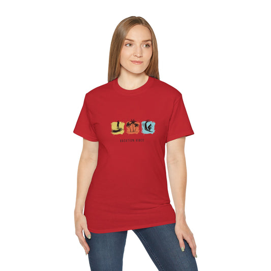 Vacation Vibes Printed T-Shirt – Summer Style for Every Adventure