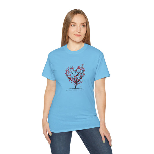 All You Need is Love Printed T-Shirt – Comfortable, Trendy & Positive Vibes