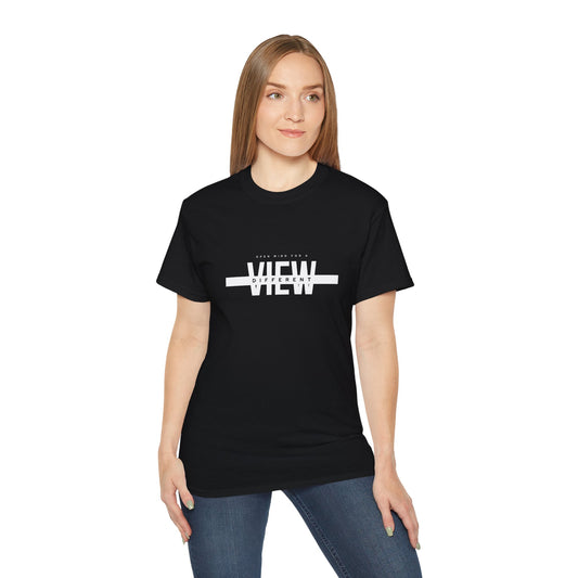 Open Mind for a View Different" Inspirational Printed T-Shirt