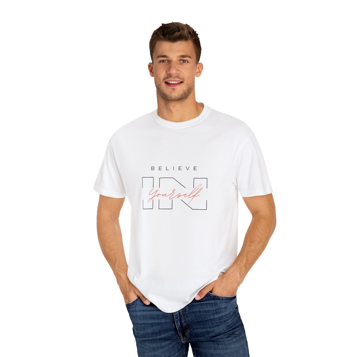"Believe in Yourself" Motivational Printed T-Shirt – Unisex Comfort Fit