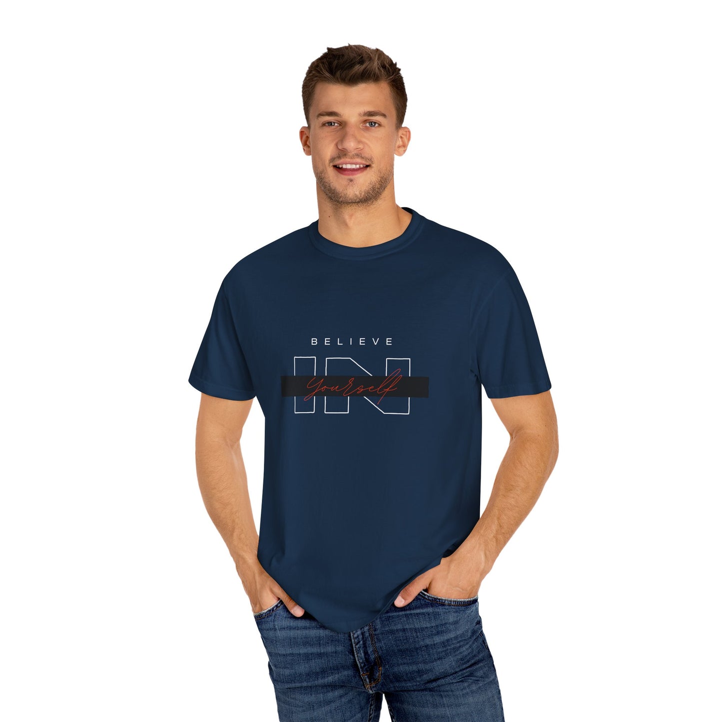 "Believe in Yourself" Motivational Printed T-Shirt – Unisex Comfort Fit
