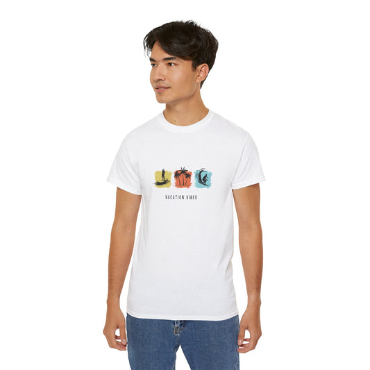 Vacation Vibes Printed T-Shirt – Summer Style for Every Adventure