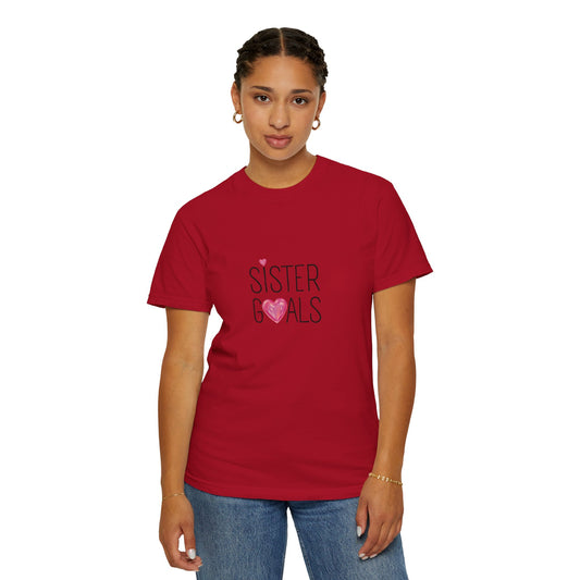 Sister Goals Printed T-Shirt – Matching Tee for Trendy Sisters