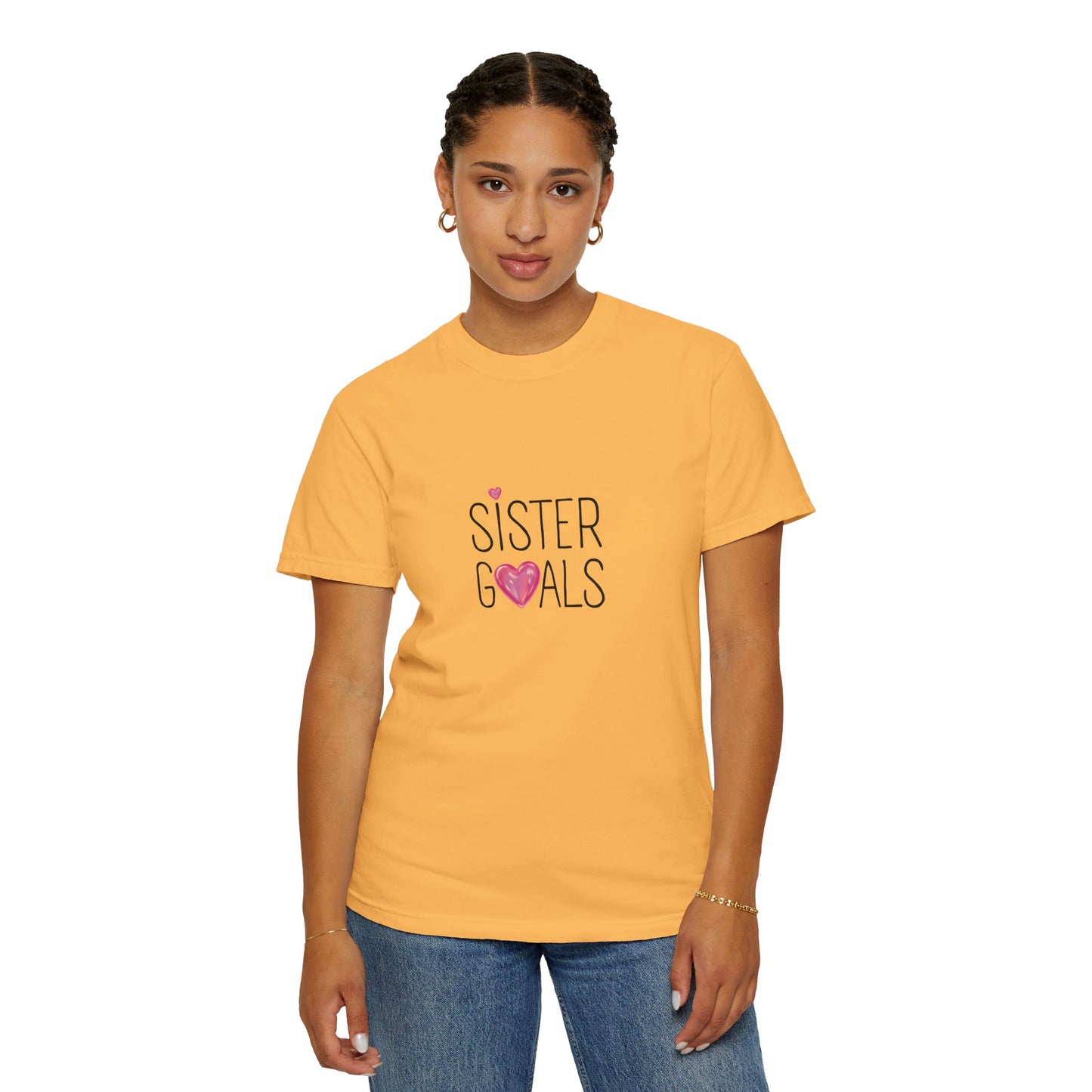 Sister Goals Printed T-Shirt – Matching Tee for Trendy Sisters